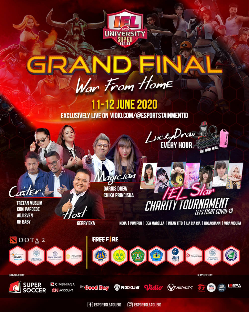 Ajang Esports Bagi Para Mahasiswa, Grand Final IEL University Super Series 2020 Tetap Dilaksanakan Secara Online