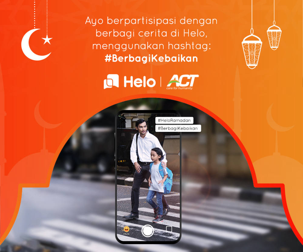 Rayakan Ramadan Bersama Helo Dengan “Berbagi Kebaikan”