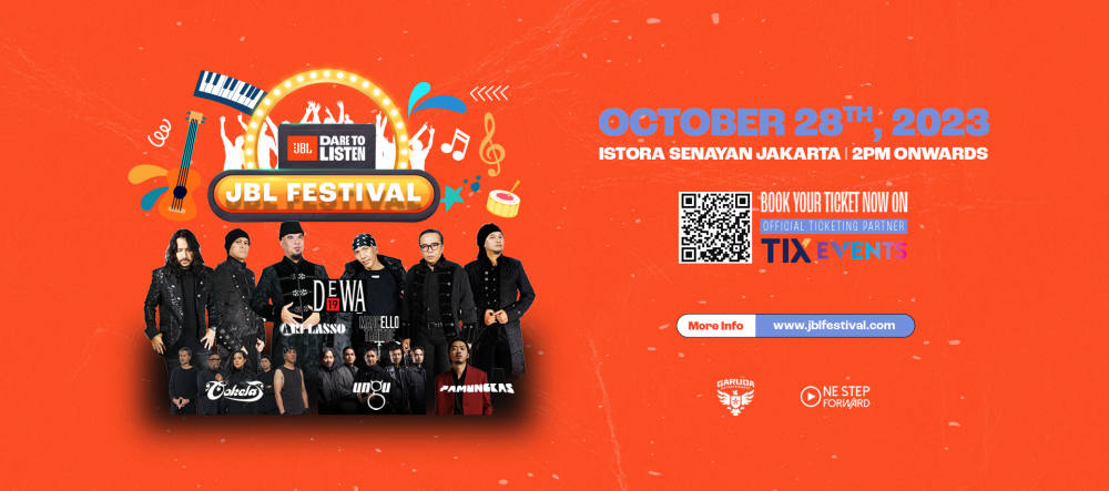 Dewa 19, Ungu, Cokelat, dan Pamungkas Bakal Ramaikan JBL Festival 2023