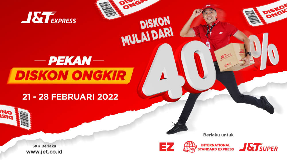 J&T Express Hadirkan Kembali Pekan Diskon Ongkir Mulai Dari 40%