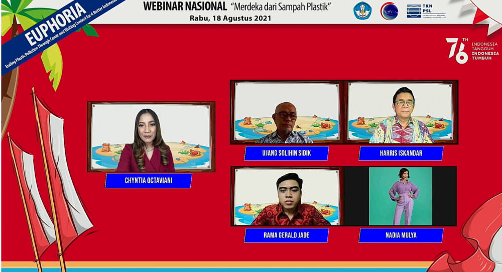 Kemendikbudristek, Kemenkomarves, dan TKN PSL gelar Konferensi Pers EUPHORIA  dan Webinar Nasional “Merdeka dari Sampah Plastik”