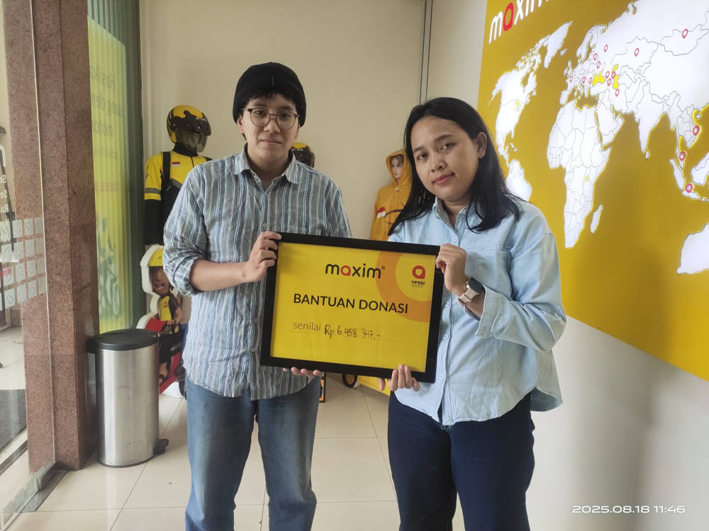 Seorang Pengguna Maxim Di JakartaTerima Santunan Pengobatan Rp6,000,000 dari YPSSI 