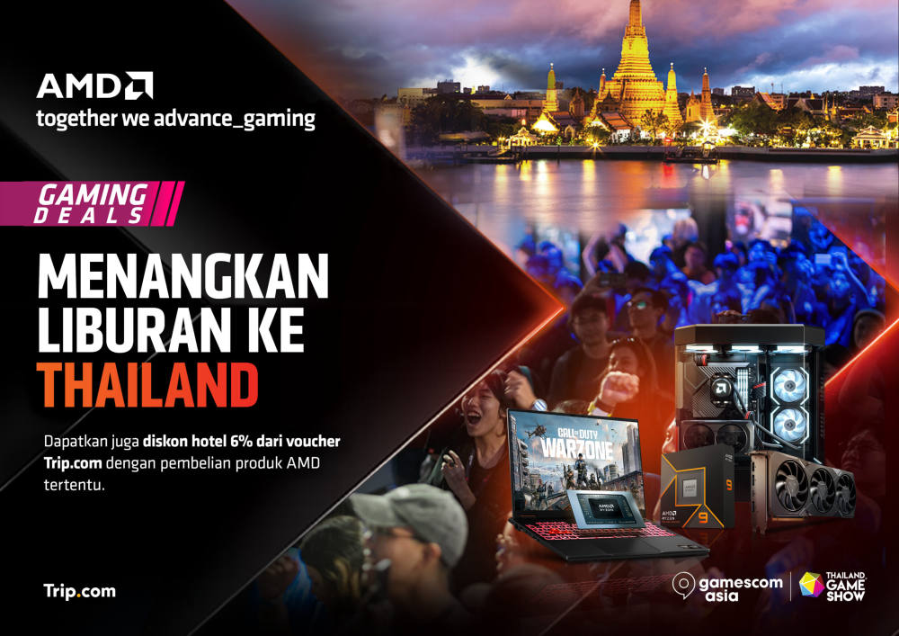 AMDUmumkan Kompetisi Berhadiah Perjalanan ke Gamescom Asia 2025 di Bangkok
