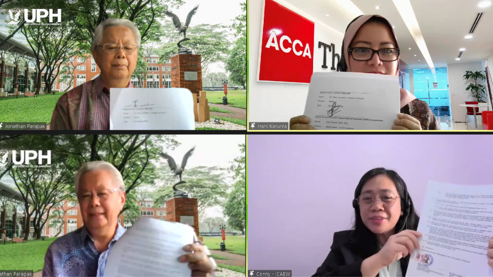 Akuntansi UPH Resmi Kerja Sama dengan ACCA dan ICAEW Guna Jalin Kemitraan Internasional