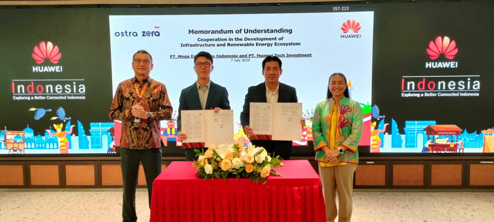 Mega Energi Biru Indonesia dan Huawei Jalin Kemitraan Strategis Dukung Transisi Energi Bersih Indonesia
