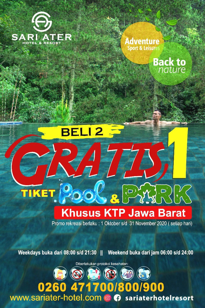 Asyik, Beli Dua Dapat Satu Tiket Gratis Masuk Sari Ater Asyik, Beli Dua Dapat Satu Tiket Gratis Masuk Sari Ater