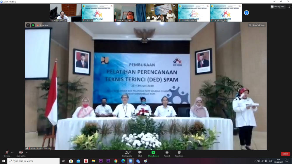 Pelatihan DED SPAM Untuk Mendukung Pemda Capai Target Pelayanan Air Minum