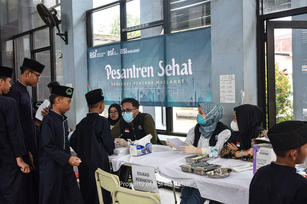 BSI Maslahat Jalankan Program Pesantren Sehat 2024 di Pesantren Yayasan Mukhtarul ‘Adalah Bogor