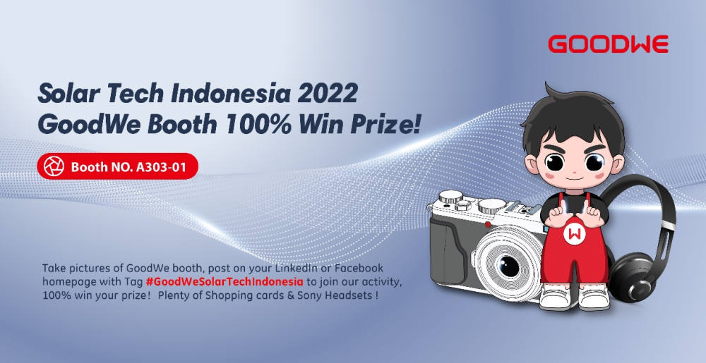 Booth GoodWe Menyinari SolarTech Indonesia 2022