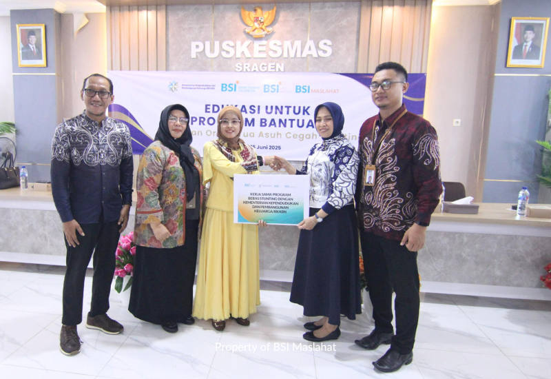 BSI Maslahat Bantu Keluarga Rentan Stunting di Sragen