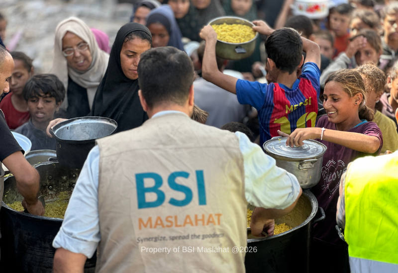 BSI Maslahat Salurkan Bantuan Kemanusiaan Tahap 9 di Tengah Musim  Dingin untuk Masyarakat Palestina