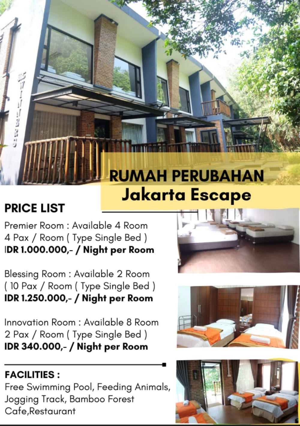 Rumah Perubahan Jakarta Escape Citypark, Tempat Seru Buat Bonding
