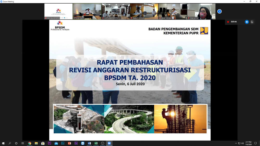 Struktur Organisasi Berubah, BPSDM PUPR Lakukan Revisi Anggaran