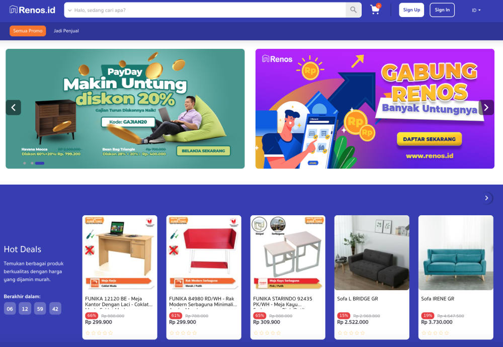 Renos.id Hadir Berikan Solusi Belanja Home Living Online Berkualitas