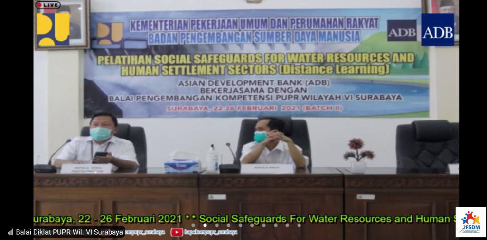 Agar Lebih Terstruktur BPSDM Mengadakan Pelatihan Pengamanan Sosial Sektor Sumber Daya Air dan Permukiman