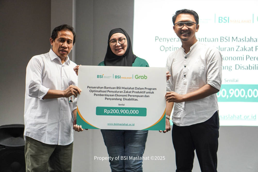 BSI Maslahat dan Grab Luncurkan Program Pemberdayaan Disabilitas Berbasis Zakat Produktif 