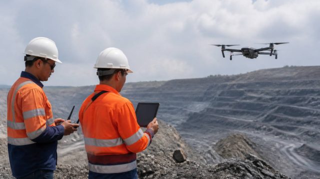 Data Drone Bantu Presisi Perencanaan dan Peledakan Tambang