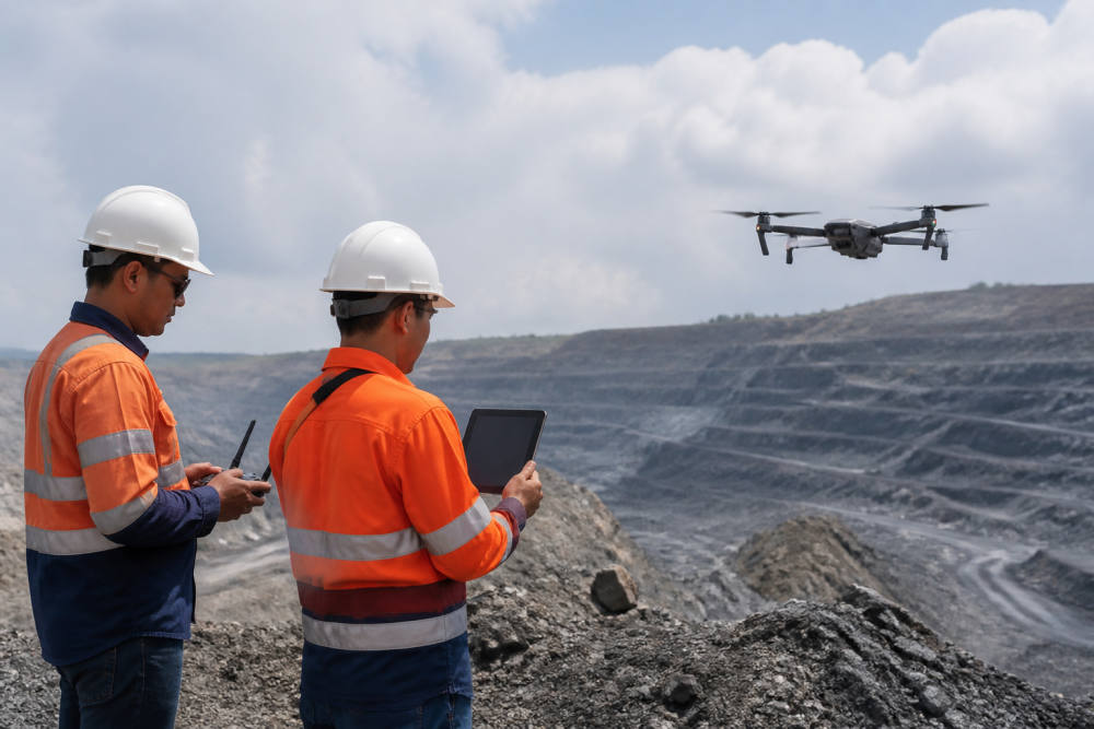 Data Drone Bantu Presisi Perencanaan dan Peledakan Tambang
