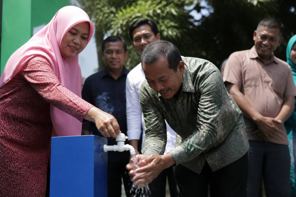 SUCOFINDO dan ABPEDNAS Resmikan Sumur Air Bersih di Bintan