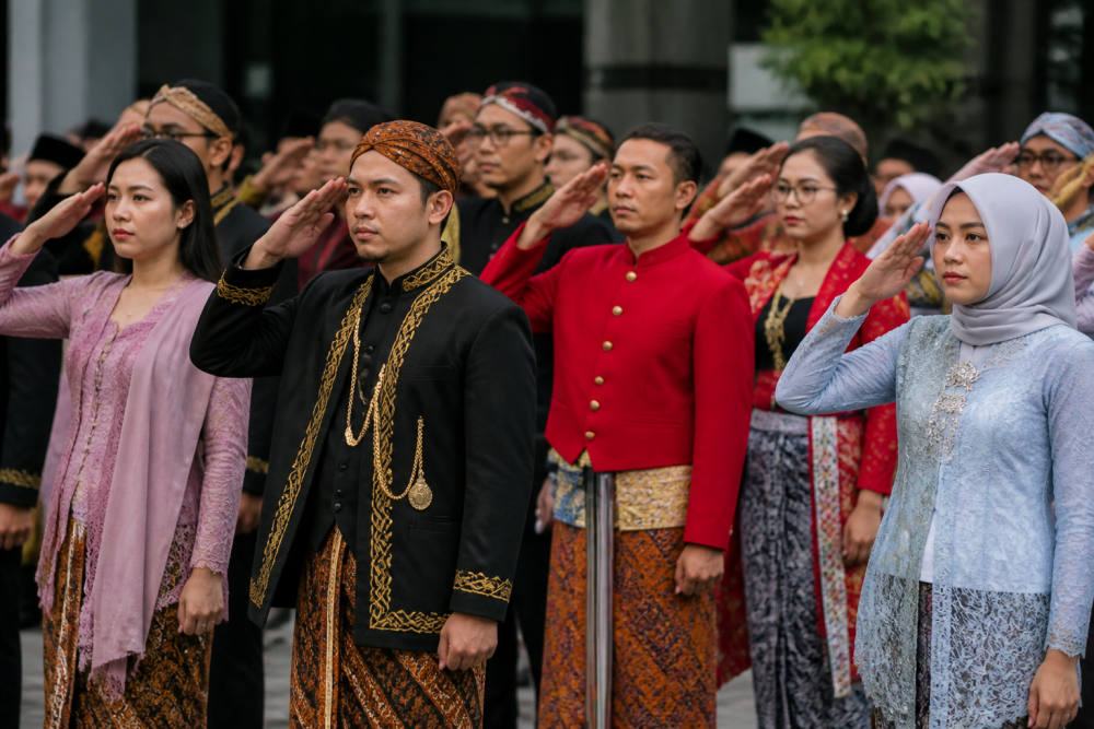 Pekerja BRI Region 6 Kenakan Baju Adat Rayakan HUT RI 2026