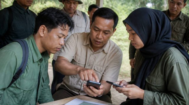 PTPN IV Regional VII Latih Aparatur Way Kanan Pakai Avenza Maps
