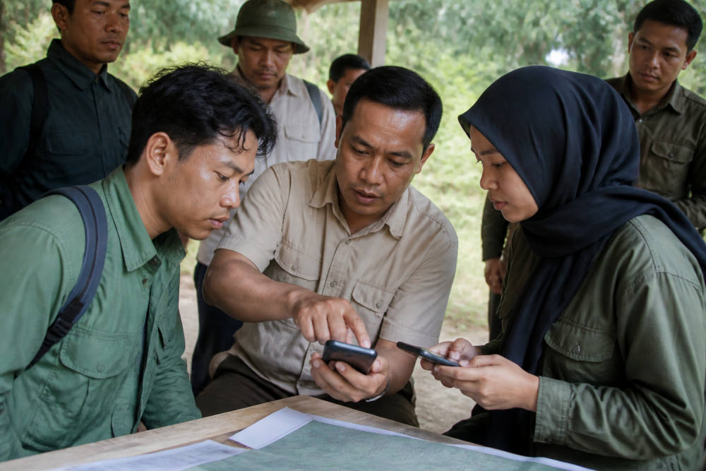 PTPN IV Regional VII Latih Aparatur Way Kanan Pakai Avenza Maps