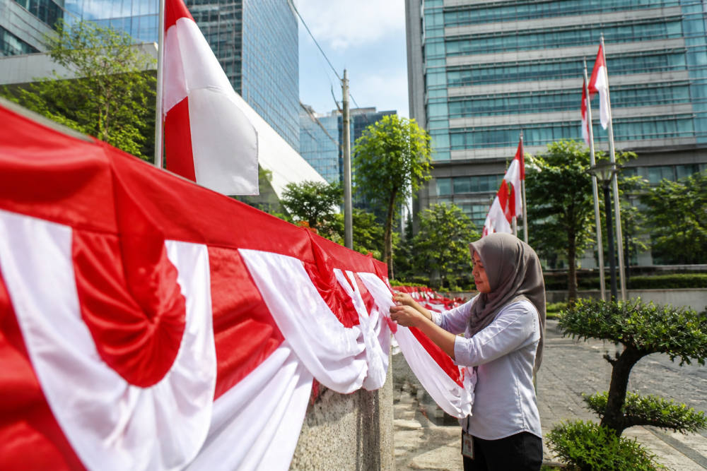 BRI BO Sudirman Semanggi Semarakkan HUT ke-81 RI dengan Merah Putih