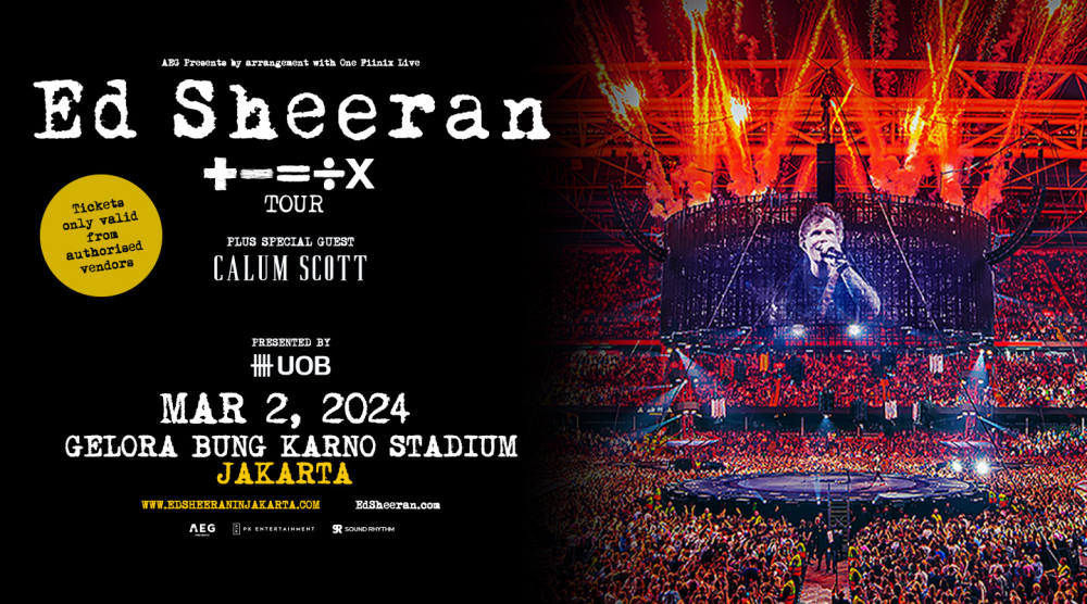Dari Inggris ke Jakarta: Perjalanan Ed Sheeran dalam + – = ÷ x Tour 2024
