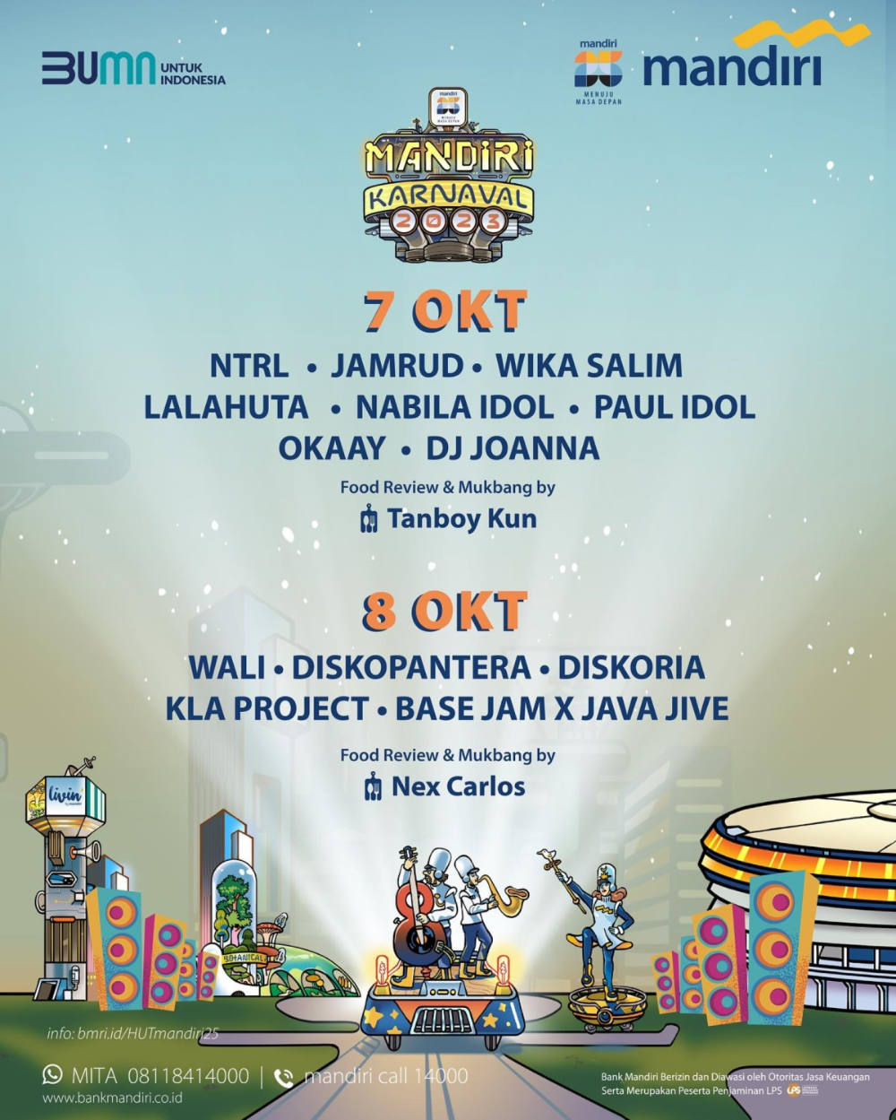 Mandiri Karnaval 2023: Pesta Musik & Hiburan Tahun Ini yang Wajib Kamu Saksikan!