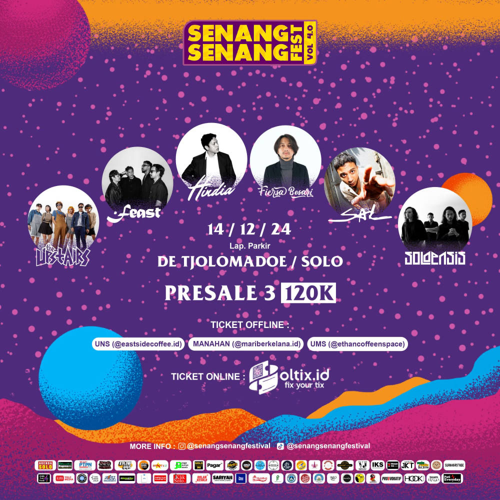 Senang-Senang Festival Vol 4 Siap Hadir dengan Bintang Tamu Ternama