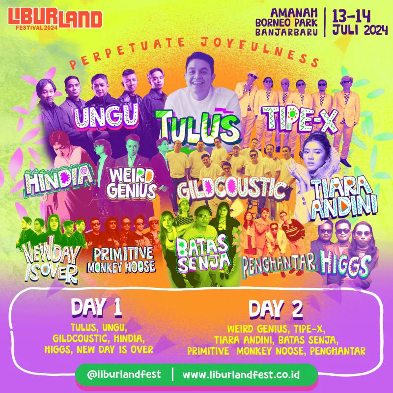 LIBURLAND Festival 2024: Perayaan Musik, Seni, dan Hiburan di Banjarbaru