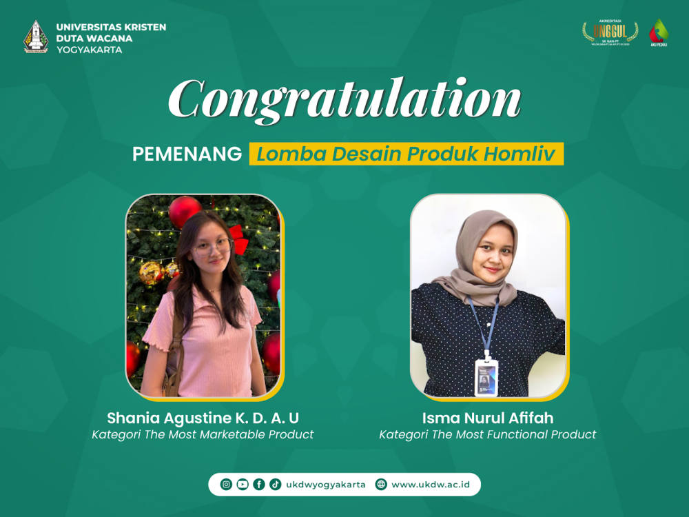 Dua Mahasiswa Despro Menangkan Lomba Desain Produk Homliv
