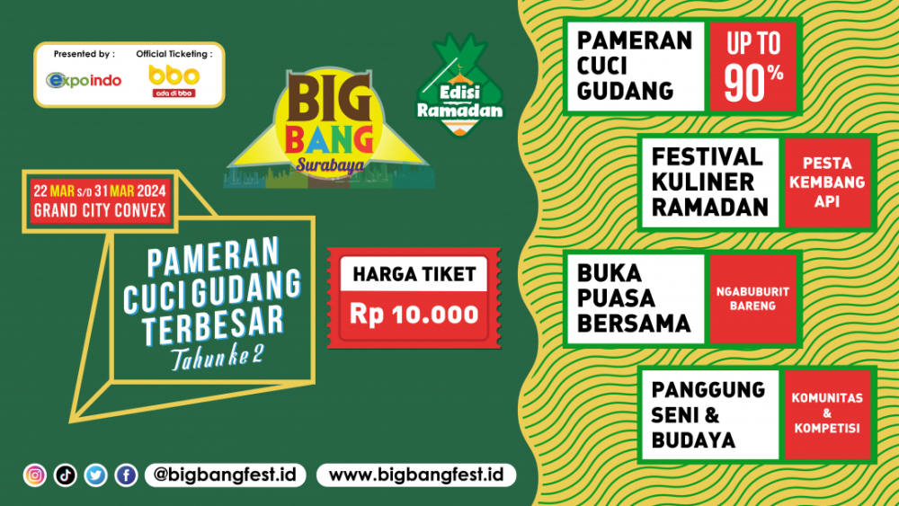 Big Bang Ramadan Surabaya 2024: Pesta Ramadan Spektakuler di Grand City