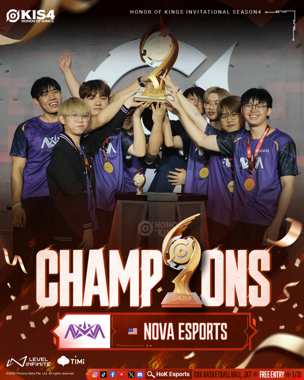 Honor of Kings Buka Musim Esports 2026 dengan KIS4 di Jakarta, Angkat Budaya Indonesia