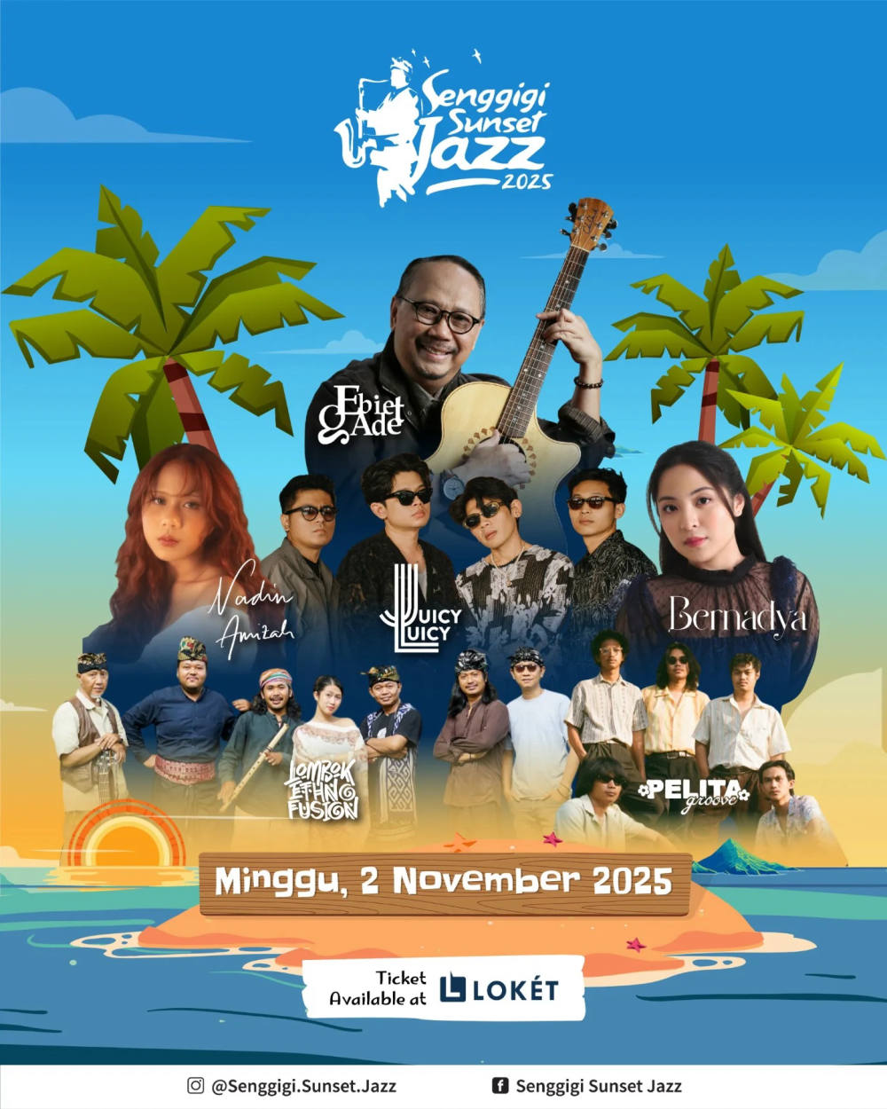 Senggigi Sunset Jazz 2025 Hadirkan Musisi Nasional di Lombok Barat