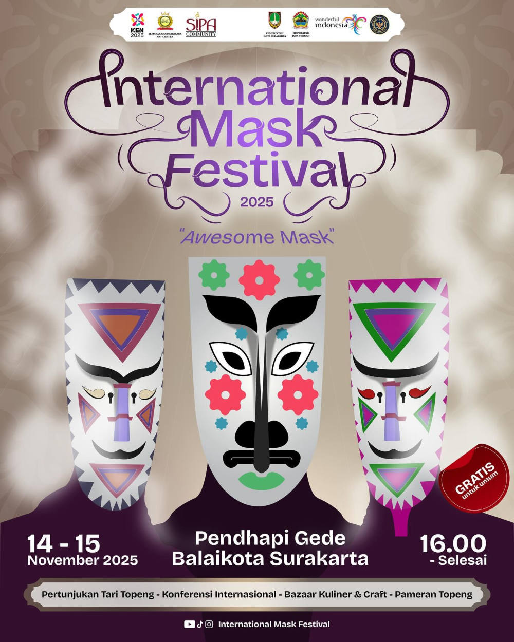 IMF 2025 Siap Digelar di Surakarta: Merayakan Keindahan dan Identitas Lewat “Awesome Mask”