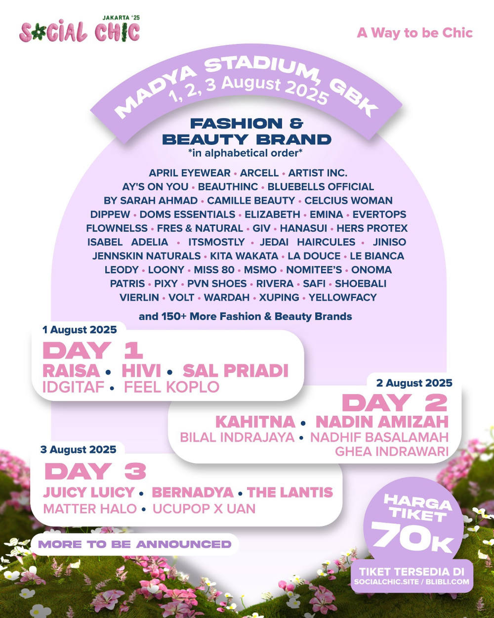 Festival Musik dan Fashion “Social Chic 2025” Akan Digelar di GBK Awal Agustus