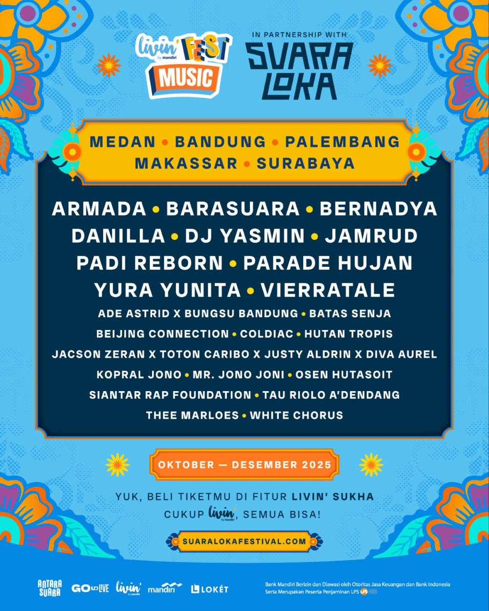 Suara Loka 2025 Digelar di 5 Kota Indonesia Mulai Oktober