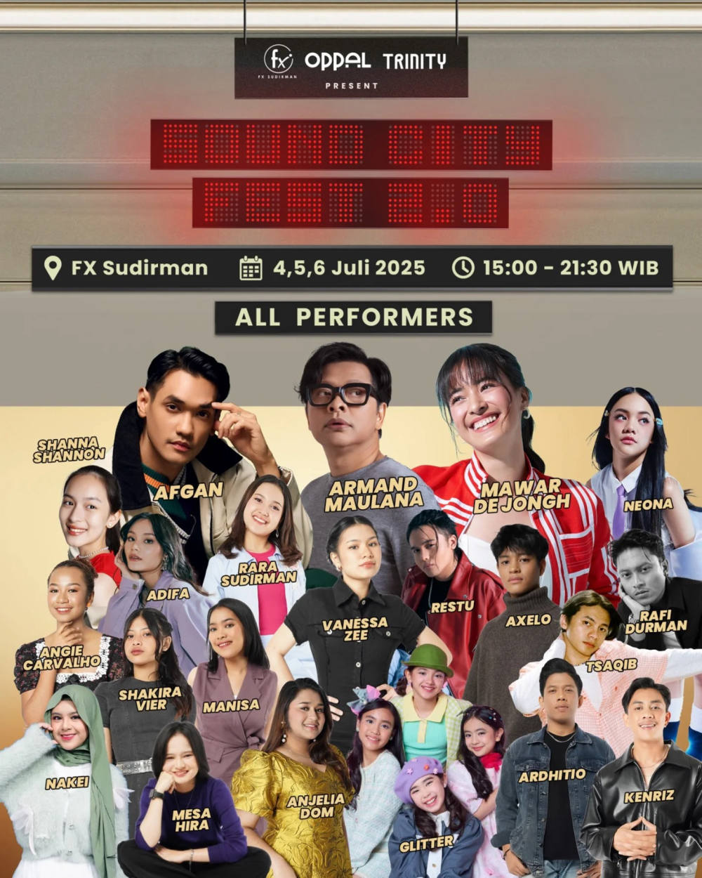 Sound City Fest 2.0 Hadir di FX Sudirman, 4–6 Juli 2025