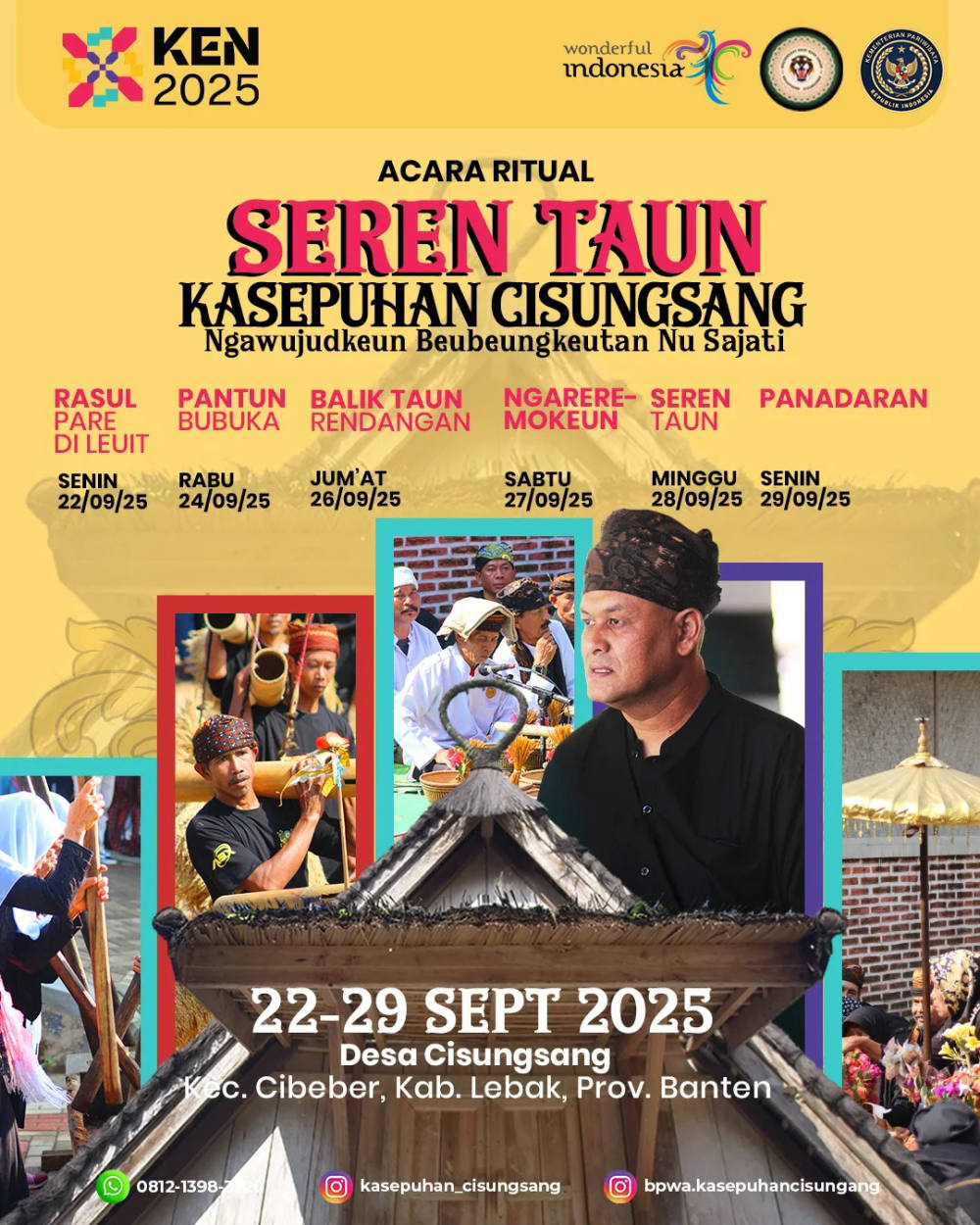 Rangkaian Ritual Seren Taun Cisungsang 2025 Hadir Sepekan Penuh