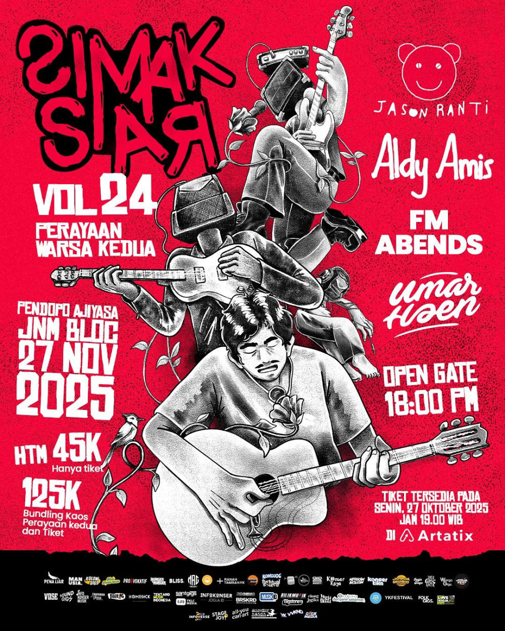 Simak Siar Vol. 24: Jason Ranti dan Musisi Lokal Meriahkan Yogyakarta
