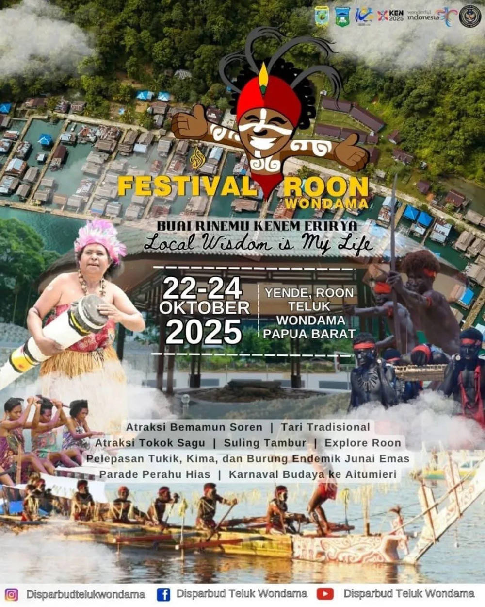 Roon Wondama Festival 2025: Perpaduan Tradisi, Alam, dan Sejarah di Pulau Roon