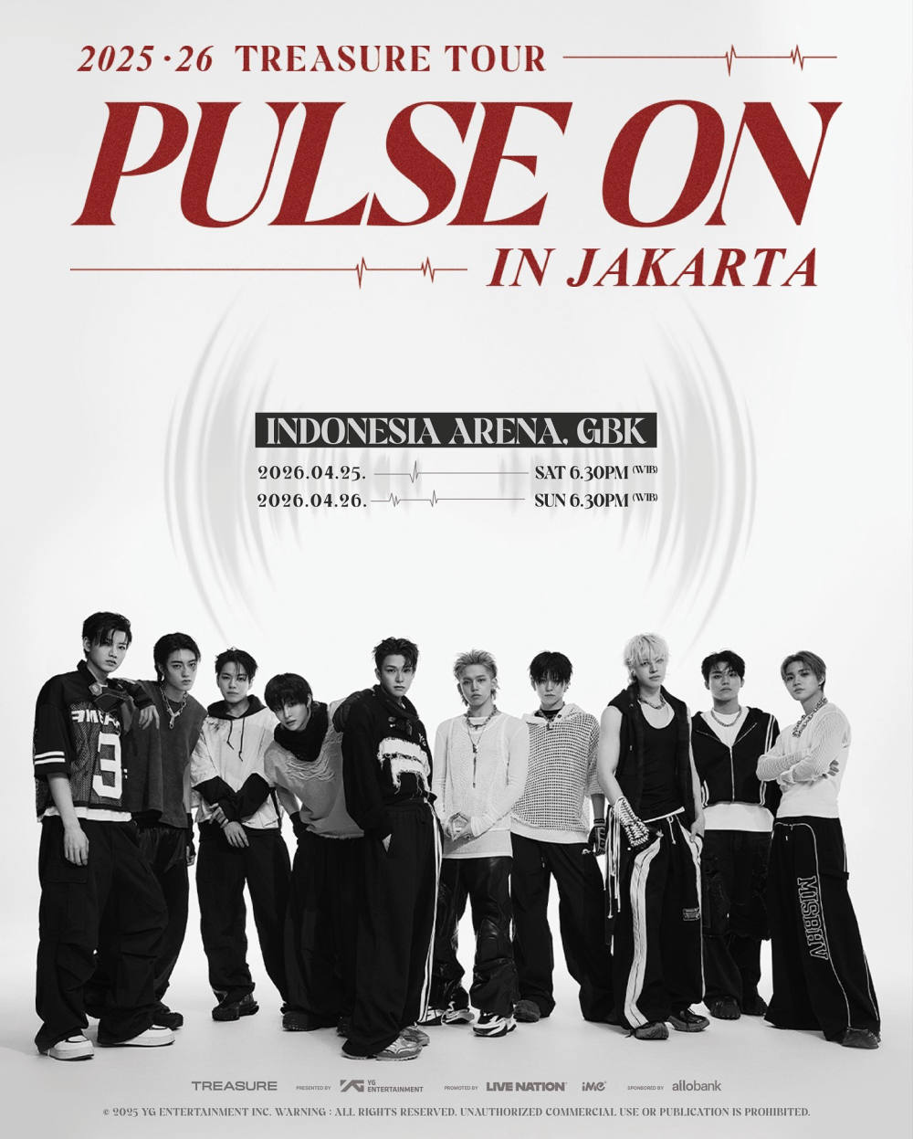 TREASURE PULSE ON Jakarta: Jadwal, Harga Tiket