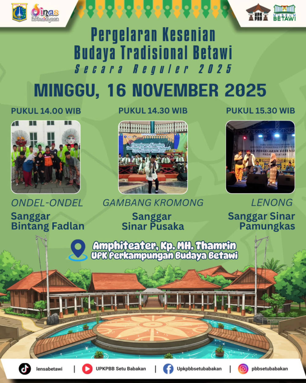 Pergelaran Kesenian Betawi Reguler 2025 di Kampung MH Thamrin