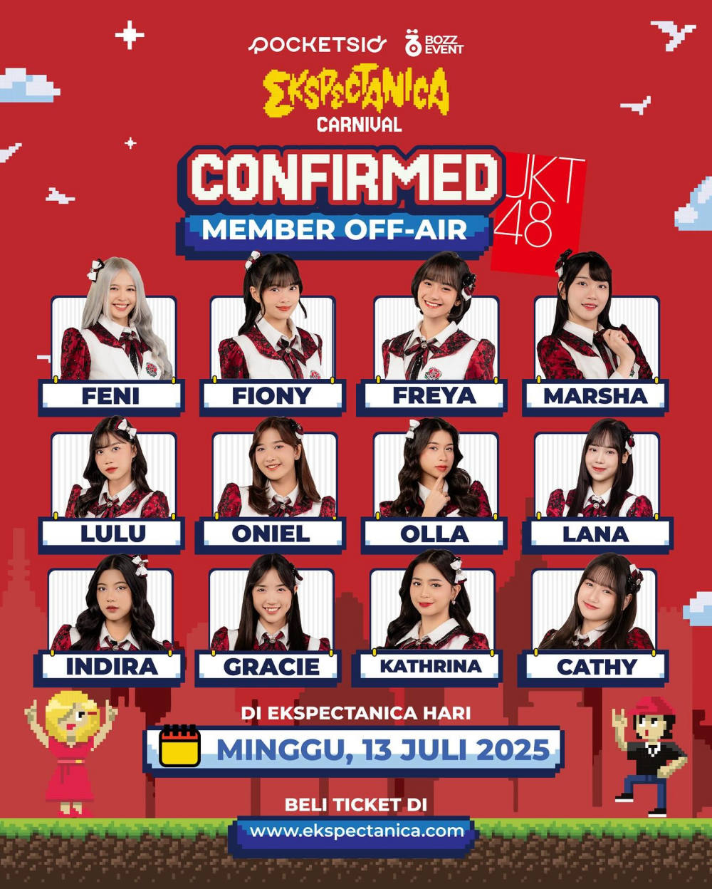 12 Member JKT48 Siap Curi Perhatian di Ekspektanica Carnival