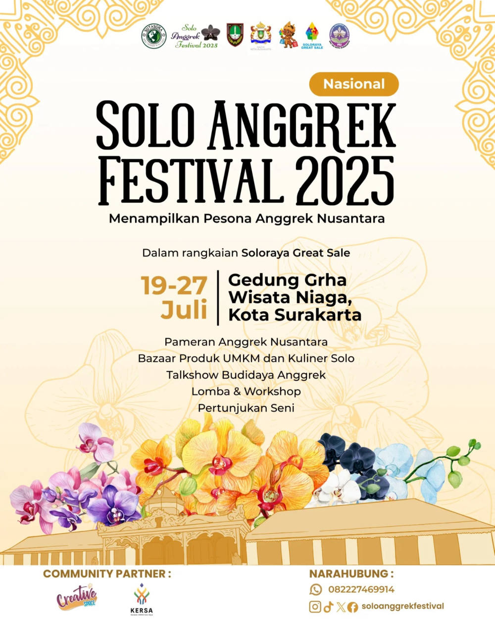 Solo Anggrek Festival 2025: Pameran Anggrek dan Budaya Nusantara di Surakarta