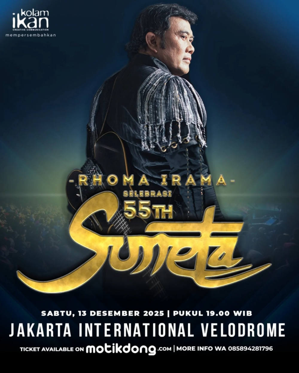 Rhoma Irama Akan Gelar Konser Selebrasi 55 Tahun Soneta di Jakarta