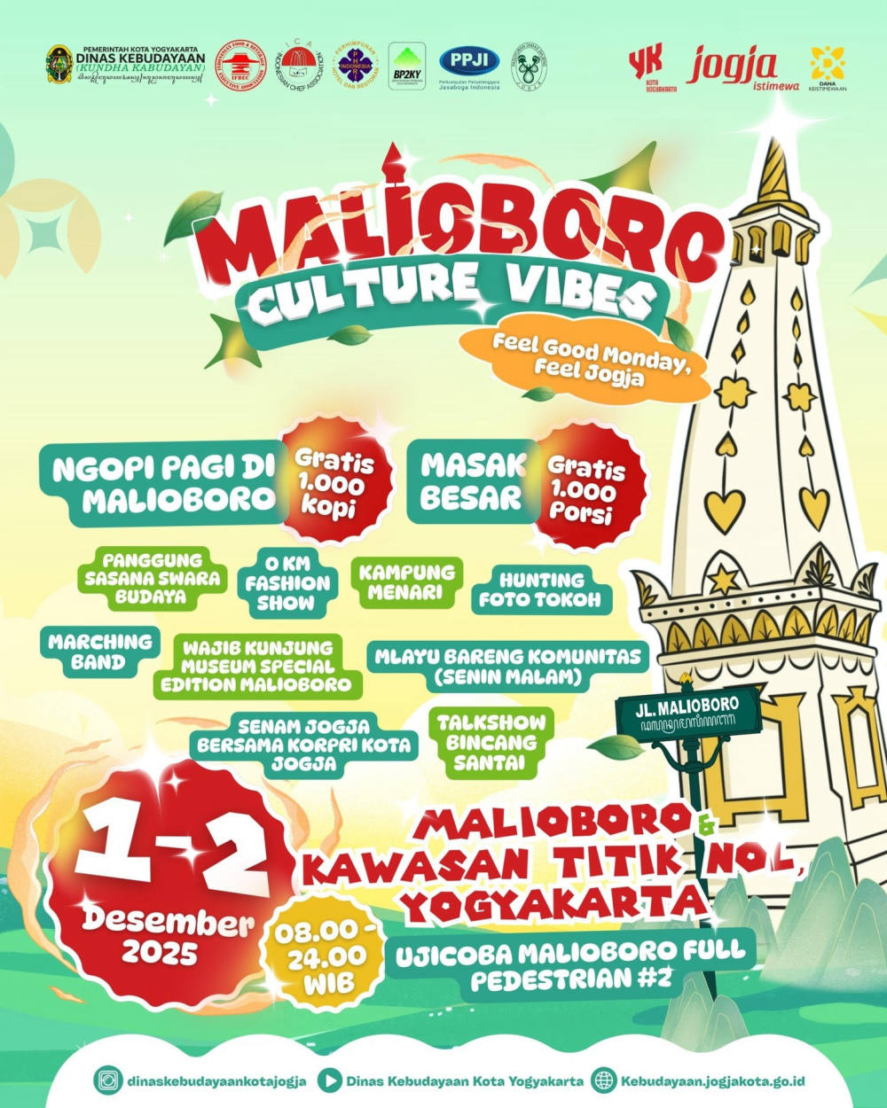 Malioboro Culture Vibes Digelar Minggu Depan, Uji Coba Full Pedestrian Kedua di Jantung Yogyakarta