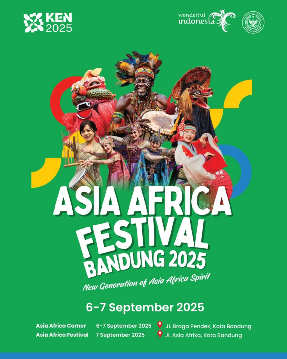 Rangkaian Acara Asia Africa Festival 2025: Karnaval, Forum, dan Budaya