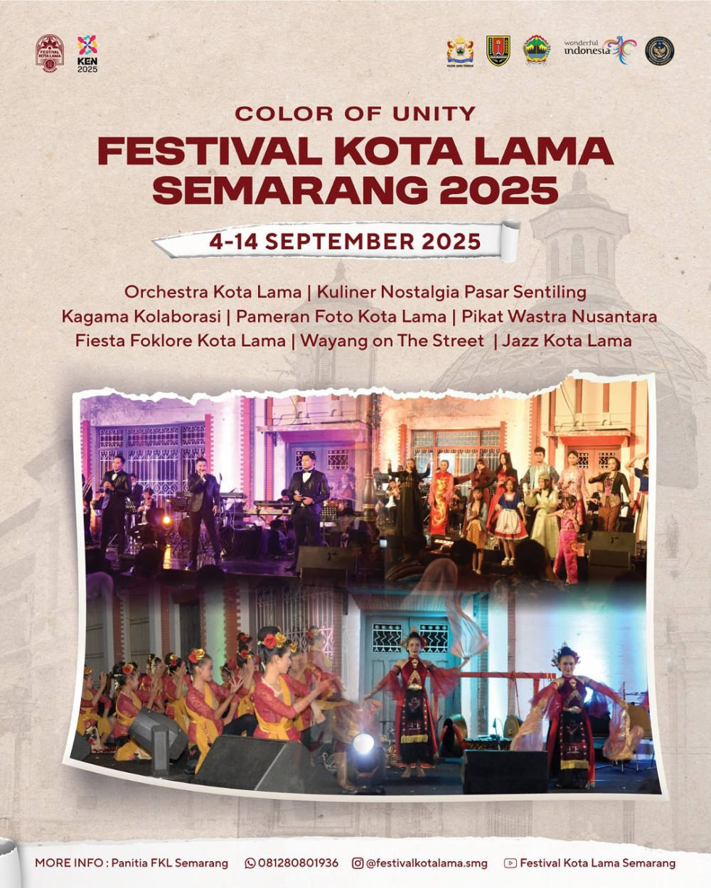 Jadwal Lengkap Festival Kota Lama 2025 di Semarang: Musik, Kuliner, dan Pameran Budaya